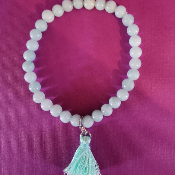 Handmade Amazonite 3 stackable bracelets - Picture 2 of 5